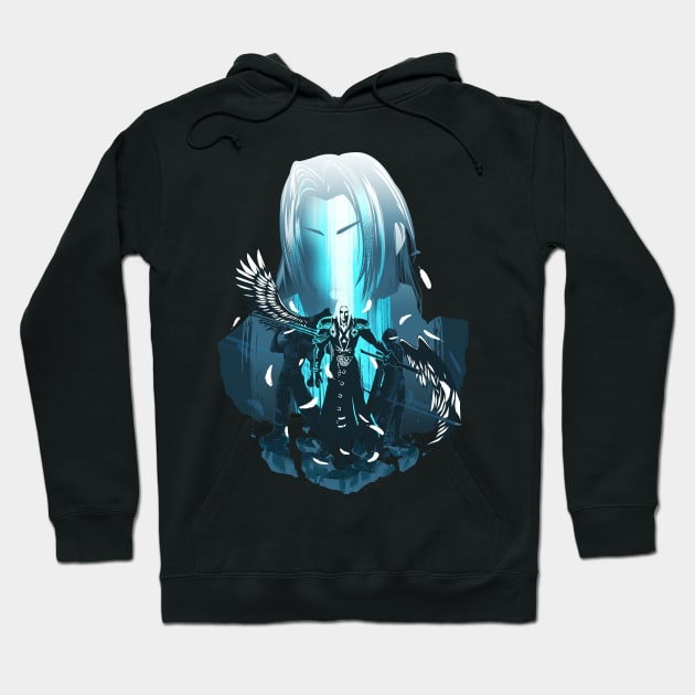 Man with the black cape sephiroth Hoodie by SourKrispop